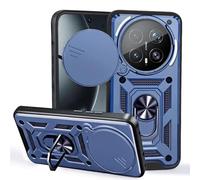 BEEJTUNY Coque pour Realme P4 Lite avec Anneau 360°, Coque de Protection avec Cache Objectif, Étui de Protection Antichoc avec Support Magnétique. Bleu