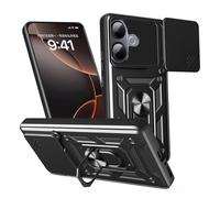 BEEJTUNY Coque pour Vivo V60 Lite 5G avec Anneau 360°, Coque de Protection avec Cache Objectif, Étui de Protection Antichoc avec Support Magnétique. Noir