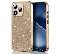 BEEJTUNY Coque pour Xiaomi 15 Pro 5G, Étui de Antichoc avec Cuir Brillant, Housse de Anti-Empreintes Digitales Électrolytique Élégant. Or