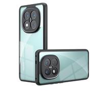 BEEJTUNY Coque pour Xiaomi Redmi Note 14 Pro+ Plus 5G Transparente, Housse Antichoc avec Robuste et Anti-Chute Étui, Coque Bumper Protection. Noir