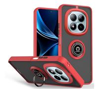 BEEJTUNY Coque pour Xiaomi Redmi Note 15 Pro+ Plus/Poco M8 Pro avec Anneau, Protection Housse en TPU+PC avec Support Magnétique 360°, Étui Antichoc Bumper et Housse Robuste. Rouge