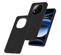 BEEJTUNY Coque Silicone pour Xiaomi Redmi Note 14 Pro+ Plus 5G, Housse Protection Silicone Liquide Case, Anti-Empreintes, Indécolorable, Simple Étui Bumper. Noir