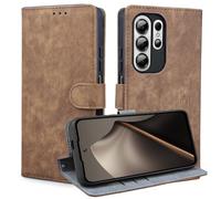 BEEJTUNY Étui Cuir pour Doogee Note 56X/Doogee Note 56X Pro, Coque Antichoc avec Protection RFID, Coque à Fermeture Magnétique, Housse de Protection TPU Intégrée.Brun