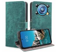 BEEJTUNY Étui Cuir pour Oukitel C60/C60 Pro, Coque Antichoc avec Protection RFID, Coque à Fermeture Magnétique, Housse de Protection TPU Intégrée.Vert