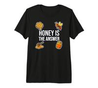 Beekeeper Apiarist Honey is The Answer T-Shirt Haut de Gamme