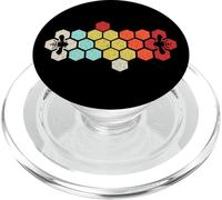 Beekeeper - Beekeeping Honey Retro Vintage Honeycomb Gift PopSockets PopGrip pour MagSafe