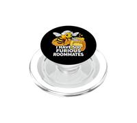 Beekeeper I Have 500 Furious Roommates Apiarist PopSockets PopGrip pour MagSafe
