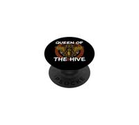 Beekeeper Queen of The Hive Honey Bee Graphic PopSockets PopGrip Adhésif