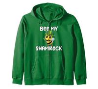 Beekeeper St. Patricks Day Cute Leprechaun Bee My Shamrock Sweat à Capuche