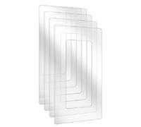 Beekeg Lot de 4 protections d'interrupteur, protection murale pour interrupteur, papier peint pour prise et interrupteur, cache-prise pour chaque programme d'interrupteur, transparent, 4 et 3 prises