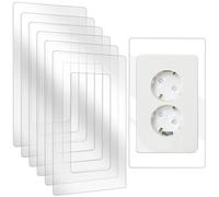 Beekeg Lot de 6 protections d'interrupteur, protection murale pour interrupteur, papier peint pour prise et interrupteur, cache-prise pour chaque programme d'interrupteur, blanc, lot de 6, 2