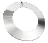 Beekeg Rosette de couverture/rosace pour tuyau de poêle en acier inoxydable, accessoires de cheminée, coude de poêle, tuyau d’échappement de poêle, rosace, joint de tuyau de poêle (DN 120 mm)