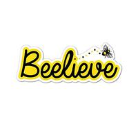 Beelieve Bee Believe Car Sticker Decal Pollinate Yellow Flowers Environment