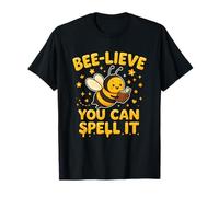Beelieve You Can Spell It Spelling Bee Motivation T-Shirt