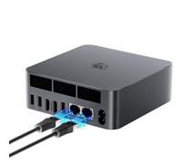 Beelink EQR6 Mini PC AMD Ryzen 5 6600H(6C/12T jusqu'à 4,5Ghz) | Mini Ordinateur 24GB LPDDR5 500GB M.2 PCIe4.0 SSD, Dual HDMI, Dual 2.5G LAN,WiFi6, BT5.2