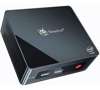 Beelink GK Mini PC avec Windows 10 Pro, Intel Quad Core J4125, 2 x HDMI Ultra HD 4K, RAM 8 Go DDR4, SSD M.2 128 Go, fente SATA3 2.5" pour disque dur/SSD supplémentaire, Wi-Fi 5 AC, Gigabit Ethernet