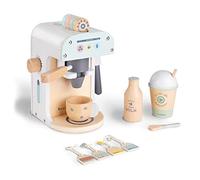 Beeloom - Cafetière en Bois Naturel pour Enfants, LALAPRESSO, Ensemble de Jeu Symbolique, Accessoires pour Capsules