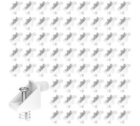 BEELUKY 100 Pièces Cales en Plastique pour Meuble Tiroir Compatibles avec IKEA # 101558 Renfort Tiroir Taquet Etagere avec Vis Support d'Étagère Support Etagere pour Placard Bibliothèques (Blanc)
