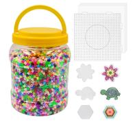 BEELUKY Perle a Repasser 5mm 14000 PièCes Perles à Repasser, Perles Repasser Au Moins 20 Couleurs pour Anniversaire Noël Cadeau Enfants DIY