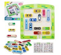 BEELUKY Rush Hour Jeux de Société Jouet de Voiture D'embouteillage Jeu de Logique Rush Hour Junior Casse-Tête avec 750 Niveaux pour Garçons Filles à Partir de 5 6 7 8 9 10 Ans