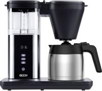 BEEM 03890 Cafetière noir, argent Nombre de tasse=10 verseuse thermofuge, minuteur, fonction de conservation de la chaleur