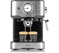 BEEM Espresso Select | Machine à espresso au design classique | Machine à porte-filtre avec 15 bars et buse à mousse de lait professionnelle pour vos spécialités de café | Spécialités de café Barista