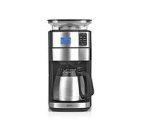 BEEM FRESH-AROMA-PERFECT II Machine à café filtre avec moulin - Thermo | acier inoxydable | thermocan | minuterie 24h | 1000 W | récipient à grains de 180 g 03958