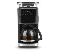 BEEM FRESH-AROMA-PERFECT III Cafetière filtre Moulin - verre | Avec cruche en verre et fonction de maintien au chaud | Moulin conique et fonction Aroma-Plus | Minuterie 24 heures | Pour 10 tasses