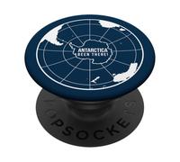 Been There Drapeau de l'Antarctique Souvenir du Pôle Sud Touriste PopSockets PopGrip Adhésif