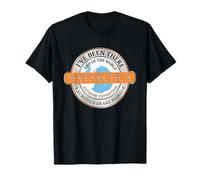Been There Drapeau de l'Antarctique Souvenir du Pôle Sud Touriste T-Shirt
