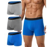 BEENIUBEE Lot de 3 culottes d'incontinence pour homme en coton lavables avec coussinets de protection absorbants, réutilisables et étanches, contrôle des odeurs pour sortir et après une chirurgie