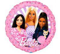 BeenSmile, Ballon Anniversaire Barbie, Remplir d'Hélium ou d'Air, Décoration en Feuille Rond Thème Barbie, Gonflable à l'Hélium ou à l'Air, Matériau très Résistant, 1 Unité, 46cm