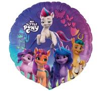 BeenSmile, Ballon Anniversaire My Little Pony, Remplir d'Hélium ou d'Air, Décoration en Feuille Rond Thème My Little Pony, Gonflable à l'Hélium ou à l'Air, Matériau très Résistant, 1 Unité, 46cm