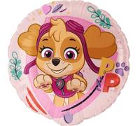 BeenSmile, Ballon Anniversaire Skye, Remplir d'Hélium ou d'Air, Décoration en Feuille Rond Thème Skye, Gonflable à l'Hélium ou à l'Air, Matériau très Résistant, 1 Unité, 46cm