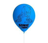 BeenSmile, Ballons en latex SONIC PRIME, ballons en latex, décoration d'anniversaire pour enfants, articles de fête pour enfants, 8 ballons