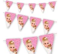 BeenSmile, Banderoin Barbie Fanion pour enfants, décoration d'anniversaire d'enfant, articles de fête, célébration et anniversaire, 1 pièce, 3 m