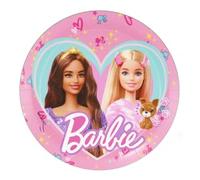 BeenSmile, Barbie Lot de 8 assiettes jetables 18 cm pour anniversaire d'enfant Article de décoration de fête à thème
