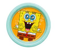 BeenSmile Bob l’éponge Assiettes 23 cm, 8 pièces pour anniversaire