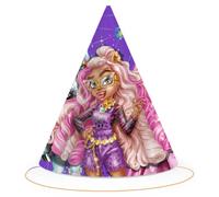 BeenSmile, CHAPEAUX MONSTER HIGH, Chapeaux en Carton, Décoration d'Anniversaire pour Enfants, Chapeaux de Fête d'Anniversaire, 6 Pièces.