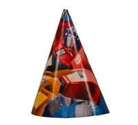 BeenSmile, CHAPEAUX TRANSFORMERS, Chapeaux en Carton, Décoration d'Anniversaire pour Enfants, Chapeaux de Fête d'Anniversaire, 6 Pièces.