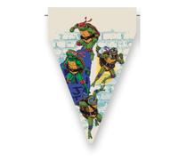 BeenSmile, BANDERIN Tortues Ninja Fanion pour enfants, décoration anniversaire d'enfant, articles de fête, célébration et anniversaire 3 m, BS10386