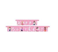 BeenSmile, Guirlande de fête générique Barbie, guirlande Happy Birthday - Décoration d'anniversaire pour enfants, fêtes d'enfants, anniversaires et célébrations - Articles de fête - 1 unité