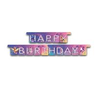 BeenSmile, Guirlande de fête générique MY Little Pony, guirlande Happy Birthday - Décoration d'anniversaire pour enfants, fêtes d'enfants, anniversaires et célébrations - Articles de fête - 1 unité