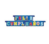 BeenSmile, Guirlande Fête ES Paw Patrol - Guirlande Happy Birthday - Décoration d'anniversaire pour enfants - Fête des enfants, anniversaires et célébrations - Articles de fête - 1 unité