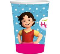 BeenSmile, Heidi Lot de 8 verres pour anniversaires d'enfants, décoration de fête d'enfants, articles pour fêtes et célébrations à thème, 250 ml