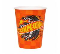 BeenSmile Hot Wheels Gobelets 250 ml, 8 pièces pour anniversaire
