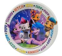 BeenSmile, MY LITTLE PONY 8 assiettes 18 cm, assiettes jetables pour fêtes d'anniversaire pour enfants, articles de décoration de fête à thème