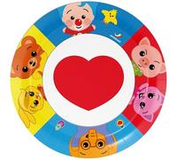 BeenSmile, PAYASO PLIM PLIM 8 assiettes de 23 cm, assiettes jetables pour fêtes d'anniversaire pour enfants, articles de décoration de fête à thème