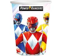 BeenSmile, Power RANGERS Lot de 8 verres pour enfants - Décoration d'anniversaire pour enfants - Articles pour fêtes et célébrations - 250 ml