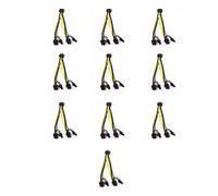 BEEOFICEPENG 10 PCS/6-Pin PCI un 2 X PCIe 8 (6+2) Pin Carte Mère Graphique Carte Vidéo PCI-E GPU VGA Splitter Alimentation
